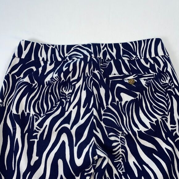 Lilly Pulitzer Palm Beach Fit Ankle Pants Zebra Print Size 2 - Picture 4 of 11